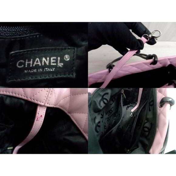 Authentic Chanel Cambon Ligne Quilted Calfskin Tote Medium Shoulder Bucket Bag - Picture 8 of 12